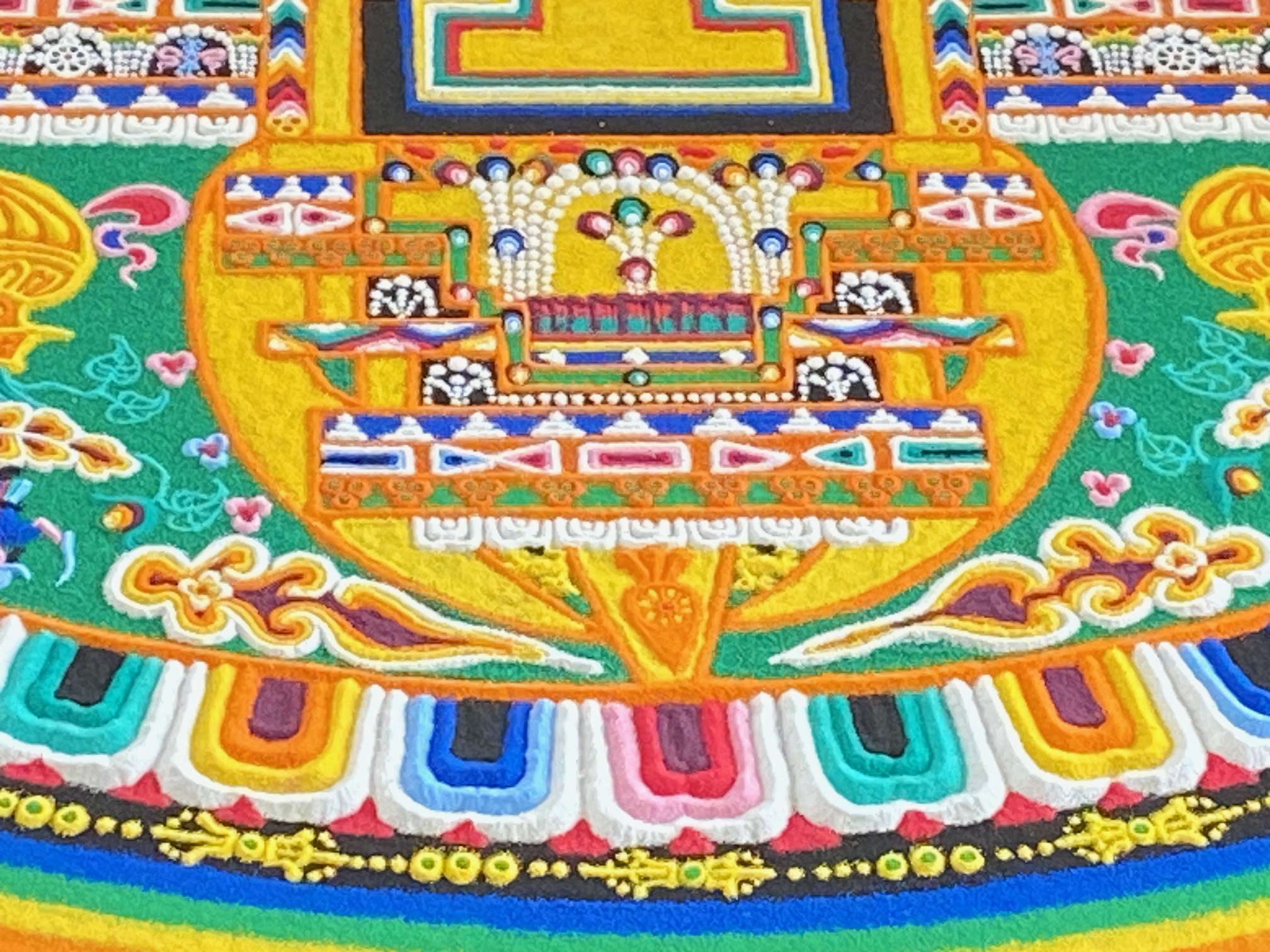 Sand mandala detail.